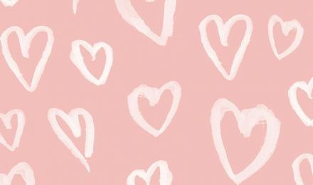 Pink Heart Aesthetic Wallpapers