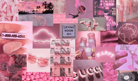 Pink Collage Aesthetic Wallpapers