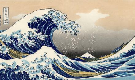 The Great Wave Off Kanagawa Aesthetic Wallpapers
