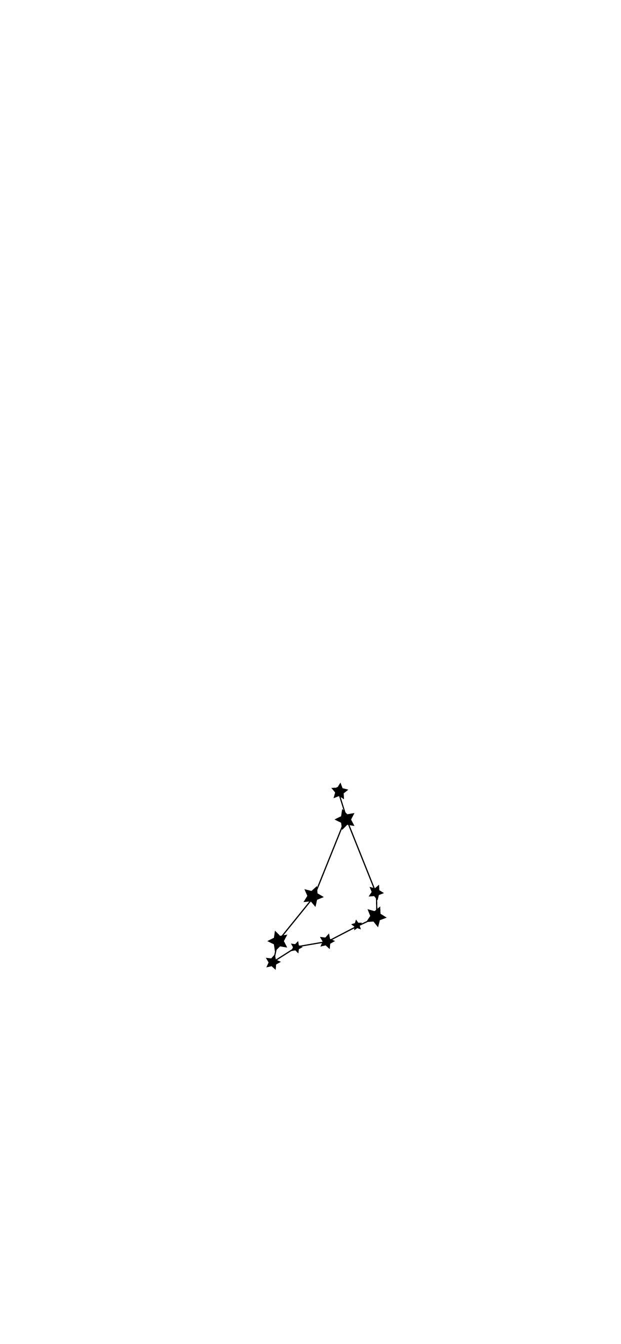 A triangle with lines and dots - Capricorn