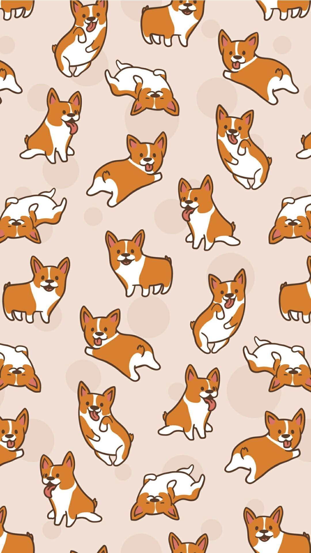 Beige corgi print. Corgi wallpaper, Dog wallpaper, Dog wallpaper / iPhone HD Wallpaper Background Download HD Wallpaper (Desktop Background / Android / iPhone) (1080p, 4k) (1080x1920)