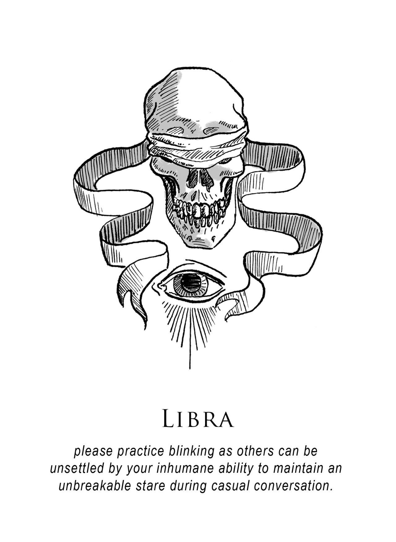 A drawing of the zodiac sign libra - Libra