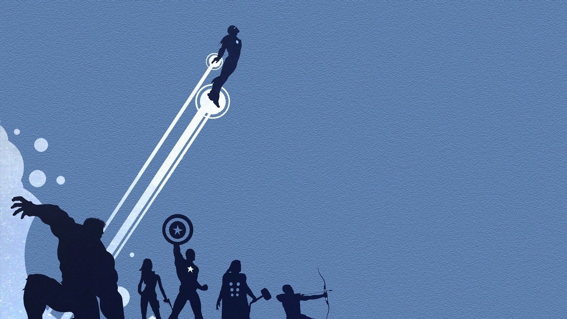 Wallpaper / The Avengers, Iron Man, Hulk, Thor, Hawkeye, Captain America, Black Widow free download