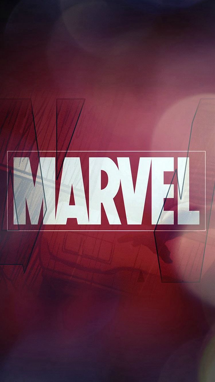 Marvel Logo Film Art Illust Minimal Bokeh iPhone 8 Wallpaper Free Download