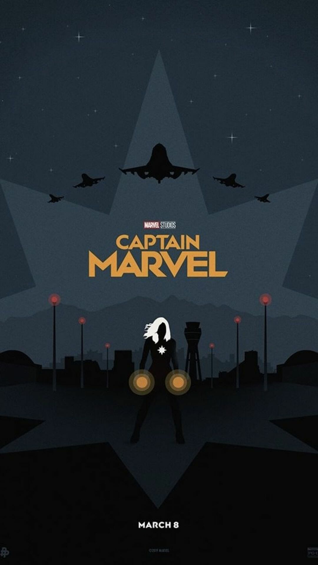 Captain Marvel iPhone Wallpaper with high-resolution 1080x1920 pixel. You can use this wallpaper for your iPhone 5, 6, 7, 8, X, XS, XR backgrounds, Mobile Screensaver, or iPad Lock Screen - Marvel