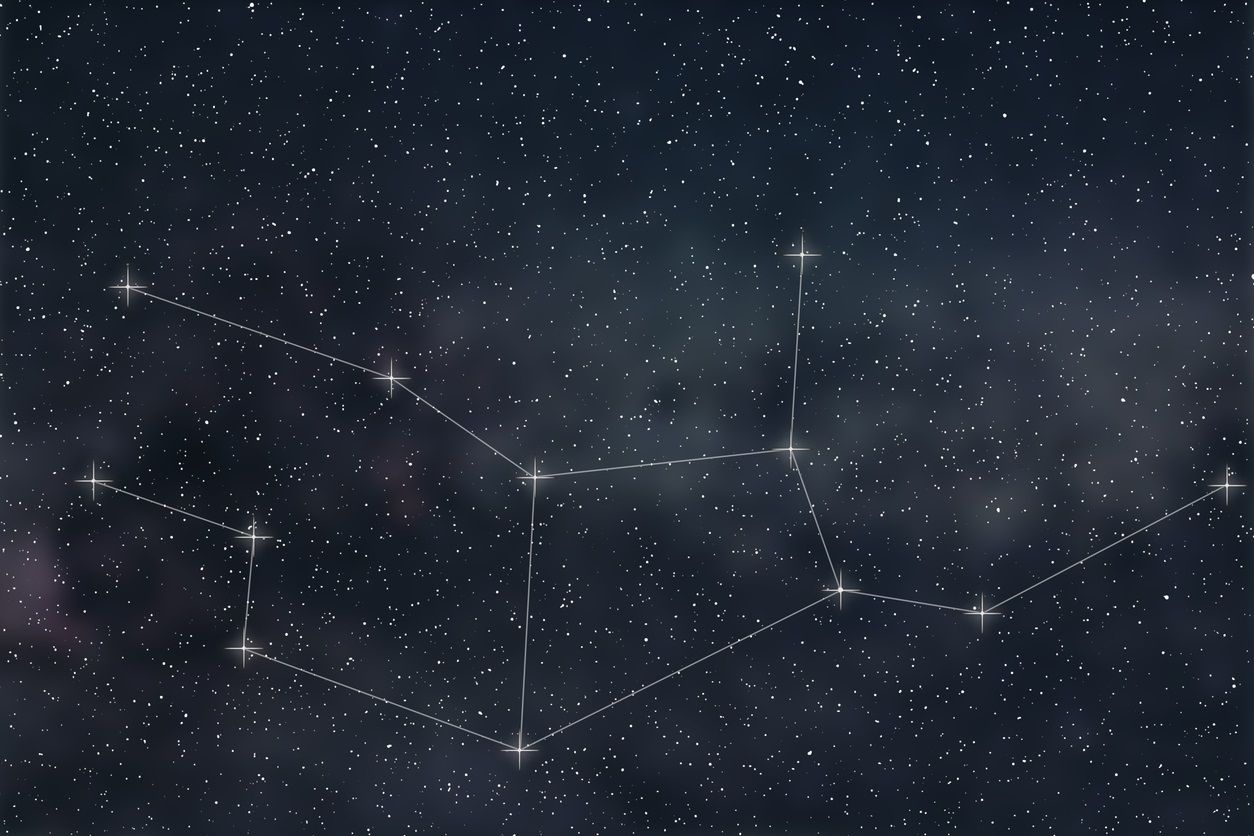 A beautiful image of the constellation Virgo against a starry background. - Virgo