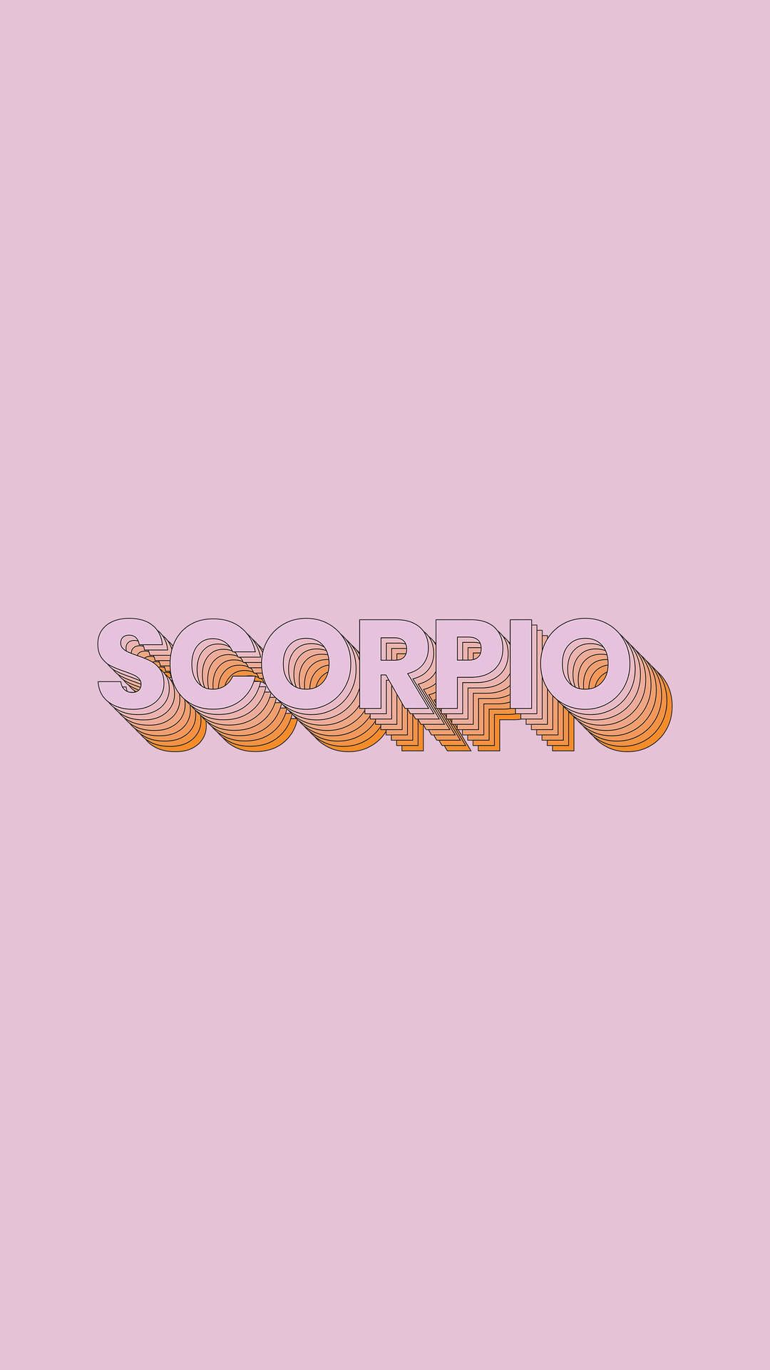 Download Pink Scorpio Aesthetic Wallpaper
