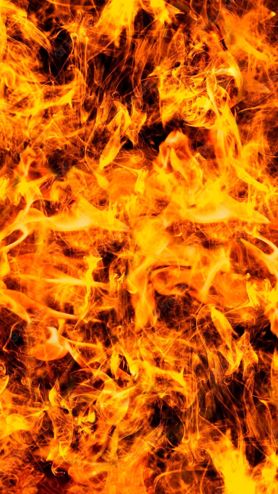 Free Photo. Abstract fire iphone wallpaper, realistic burning flame image