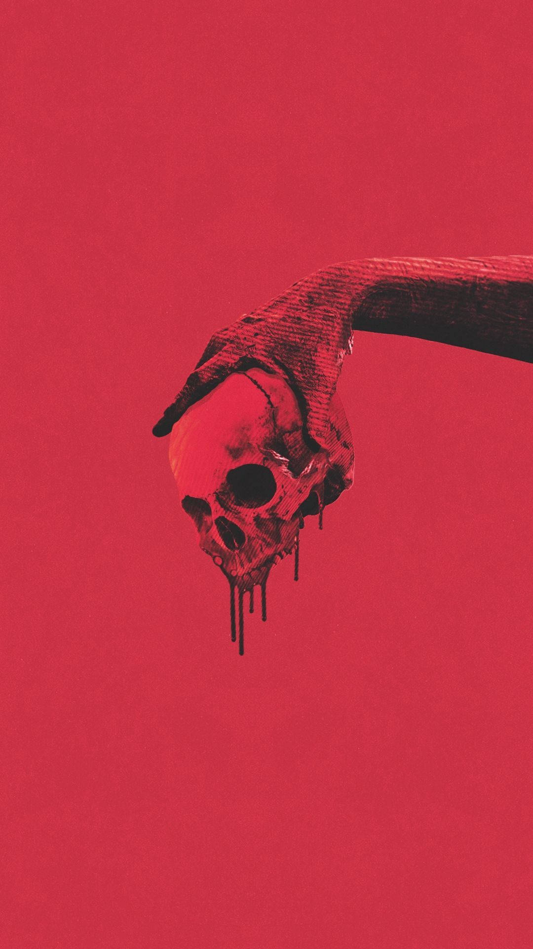 Download Red And Black Aesthetic Skull Wallpaper