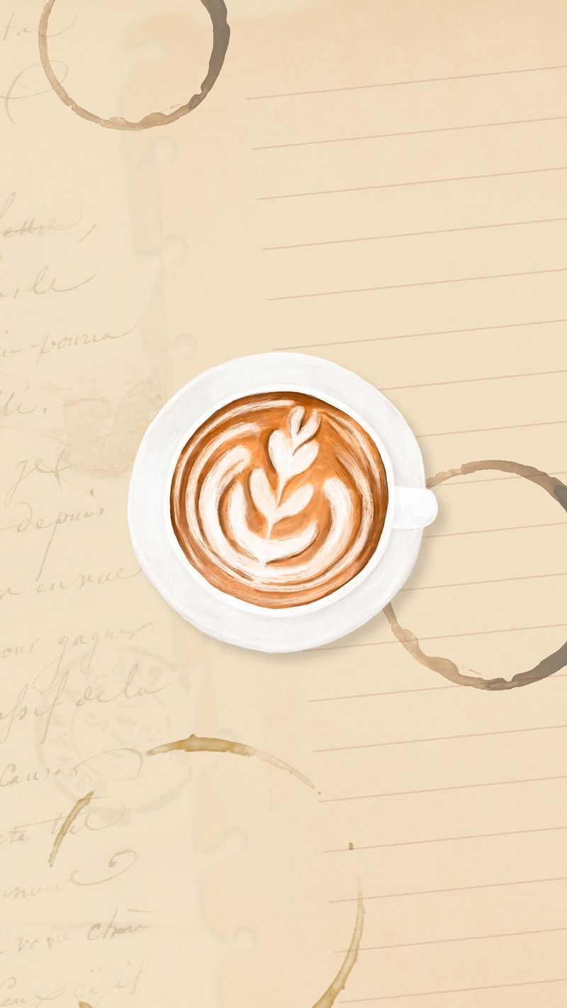 Coffee Aesthetic Wallpaper Illustration Image Wallpaper