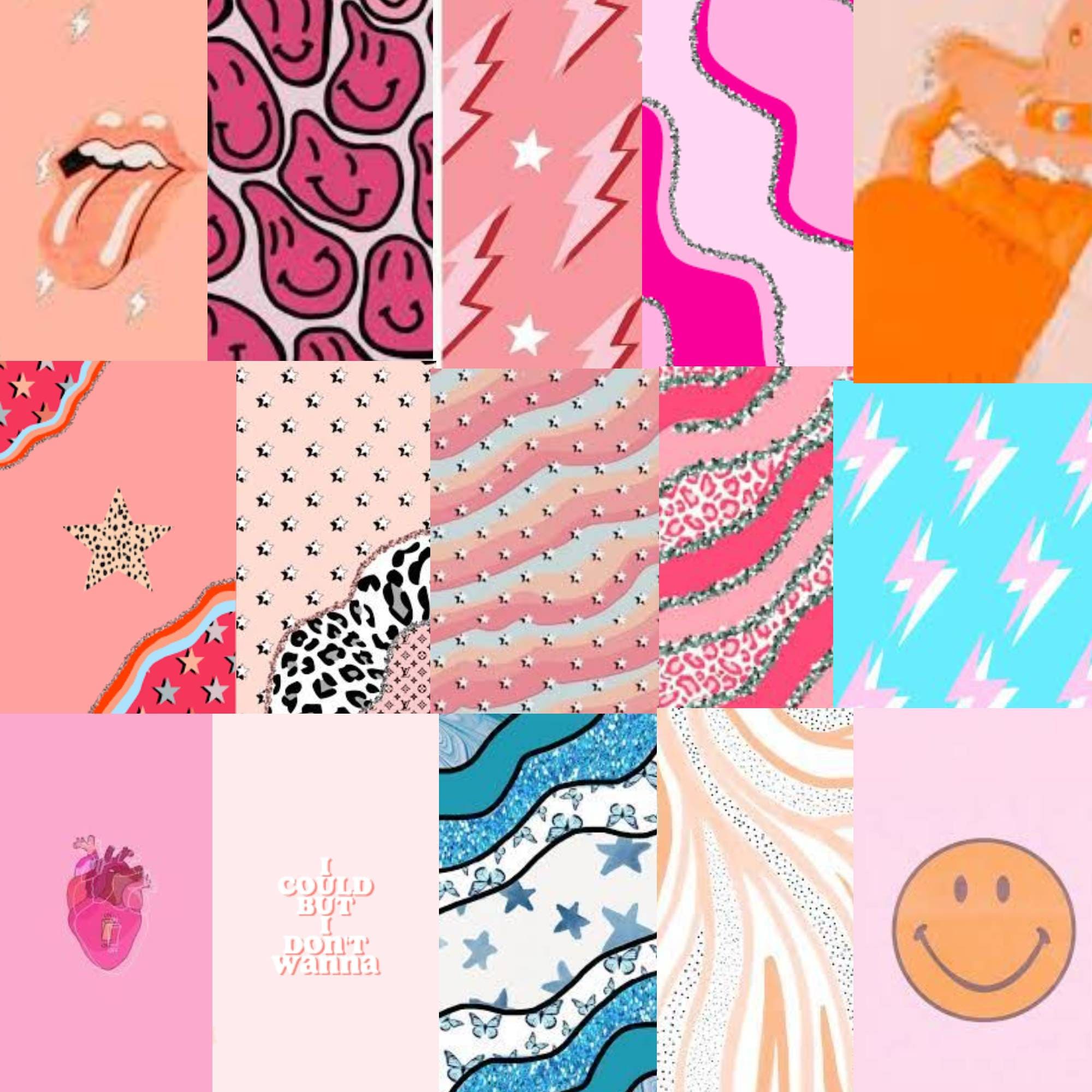 A collection of different colored and patterned images - Preppy