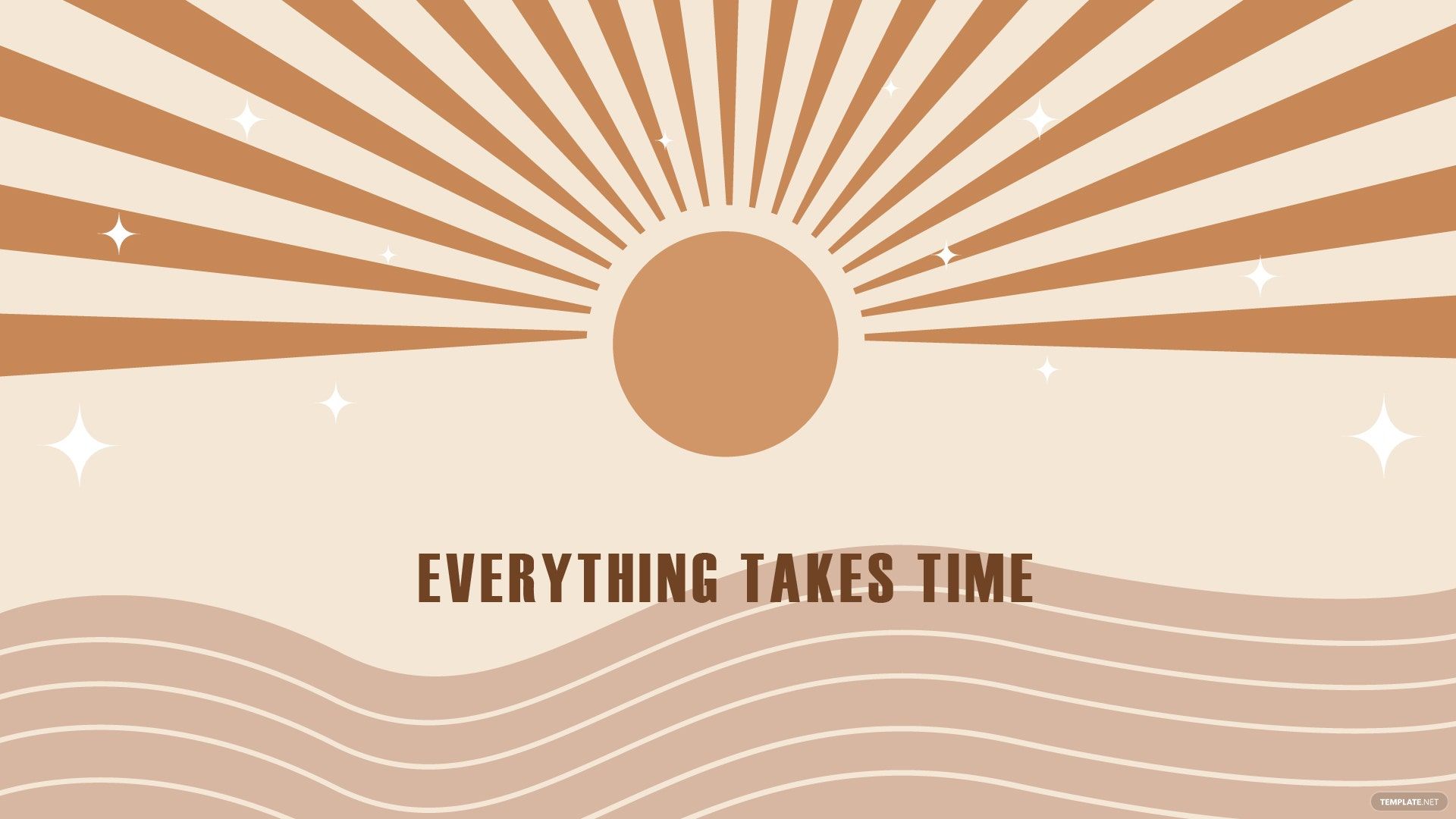 Everything takes time poster - Boho