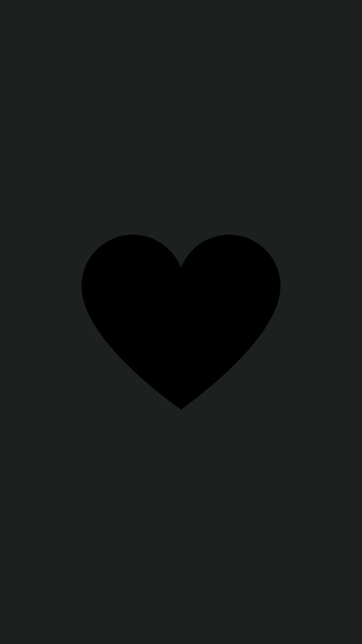 Simple Black Aesthetic Heart Wallpaper. Black aesthetic wallpaper, Heart wallpaper, Aesthetic wallpaper