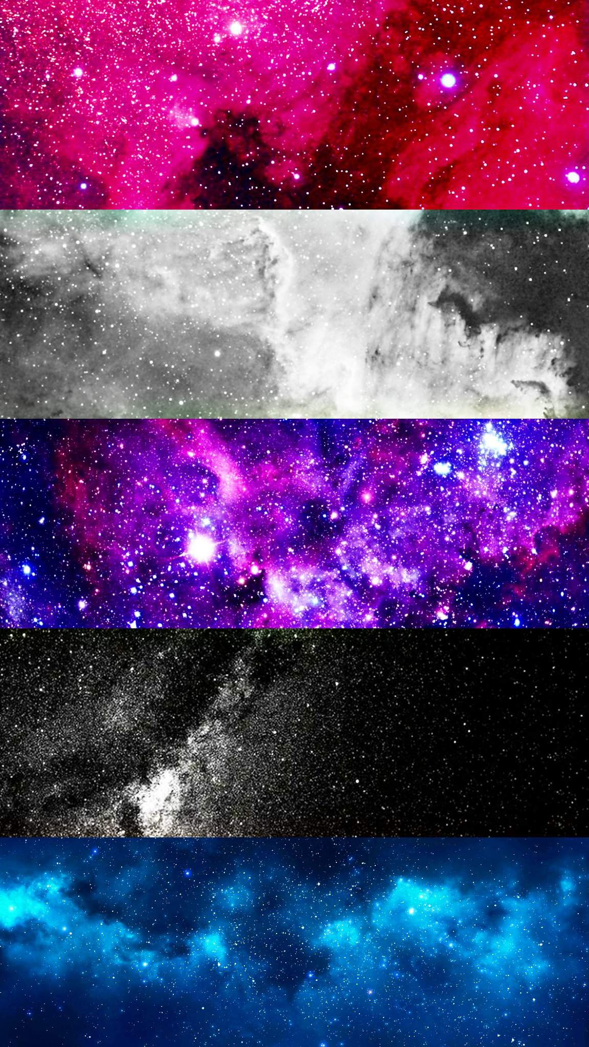 A set of galaxy backgrounds - Non binary