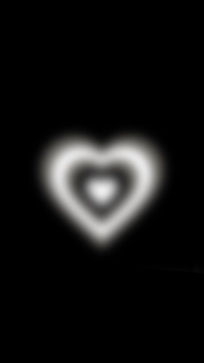 A heart shape made with a light painting tool - Black heart