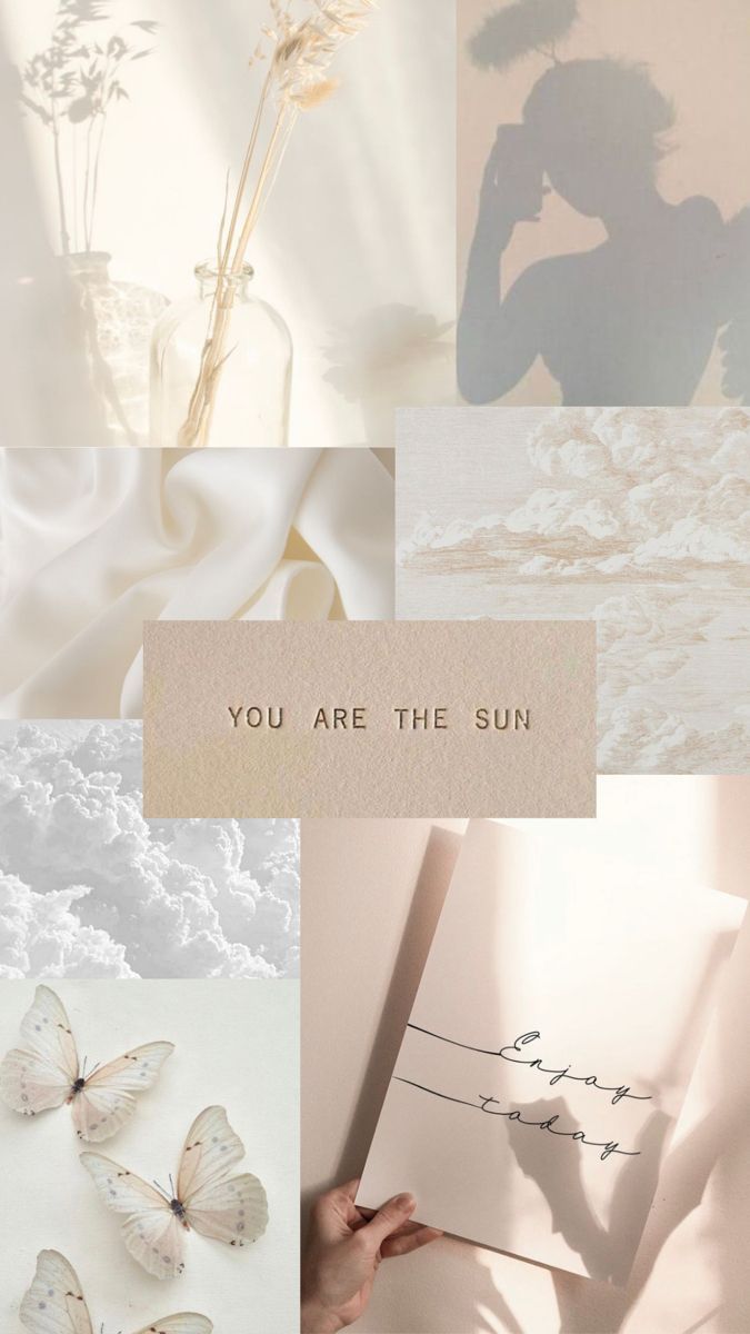 A collage of pictures with the words you are sun - Cream