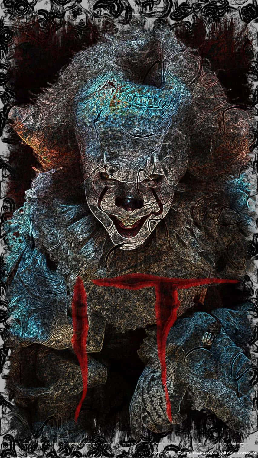 A poster of the clown from it - Horror