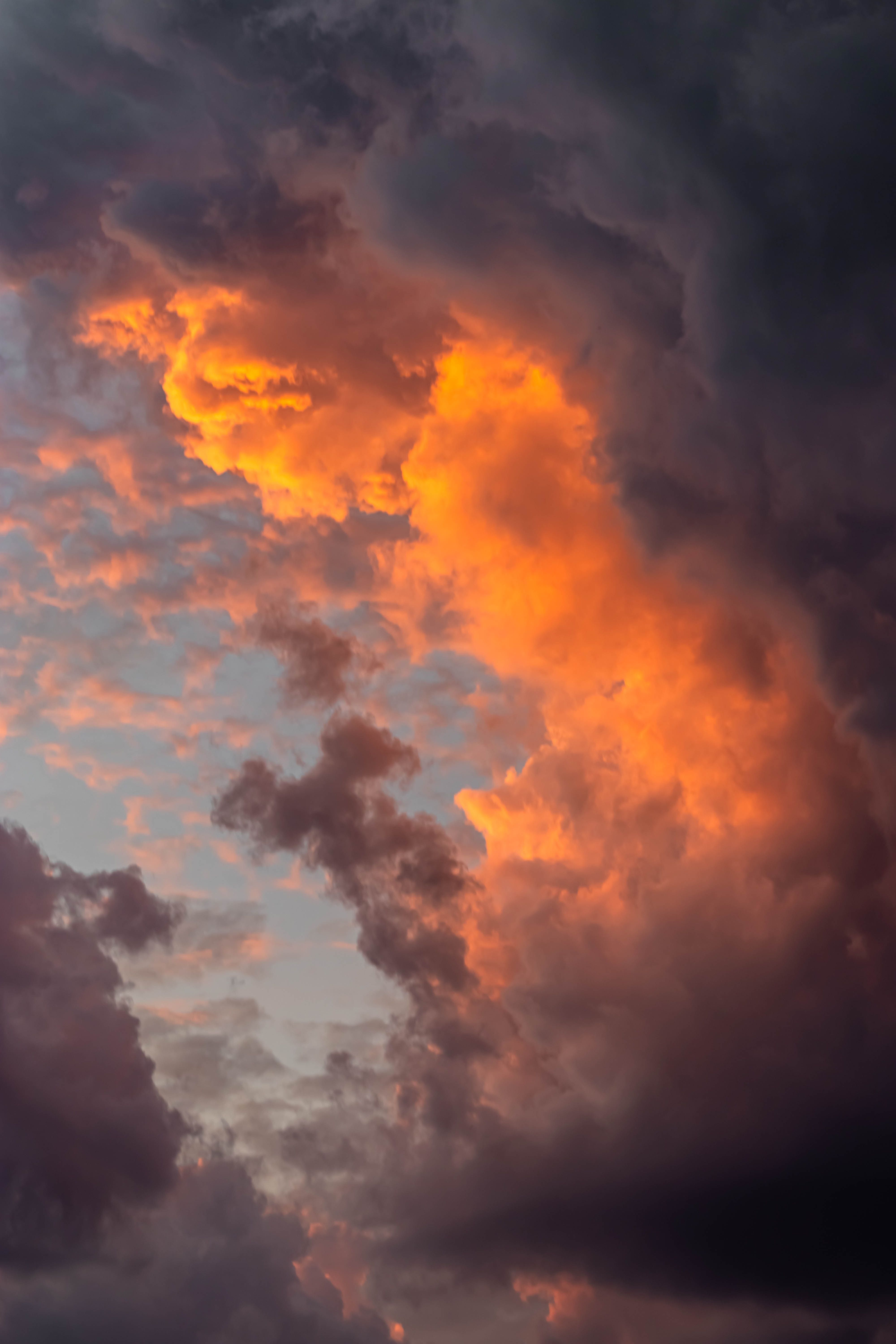 A photo of a sky with clouds during sunset - Sky, vintage clouds, sunrise, sunshine, cloud
