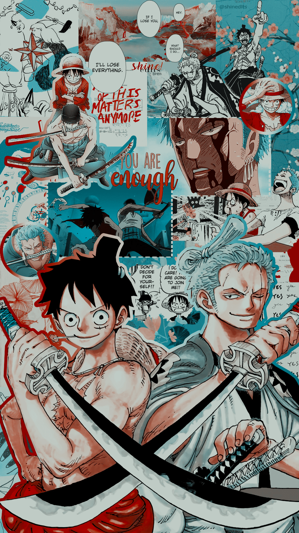 A poster with one piece characters on it - One Piece