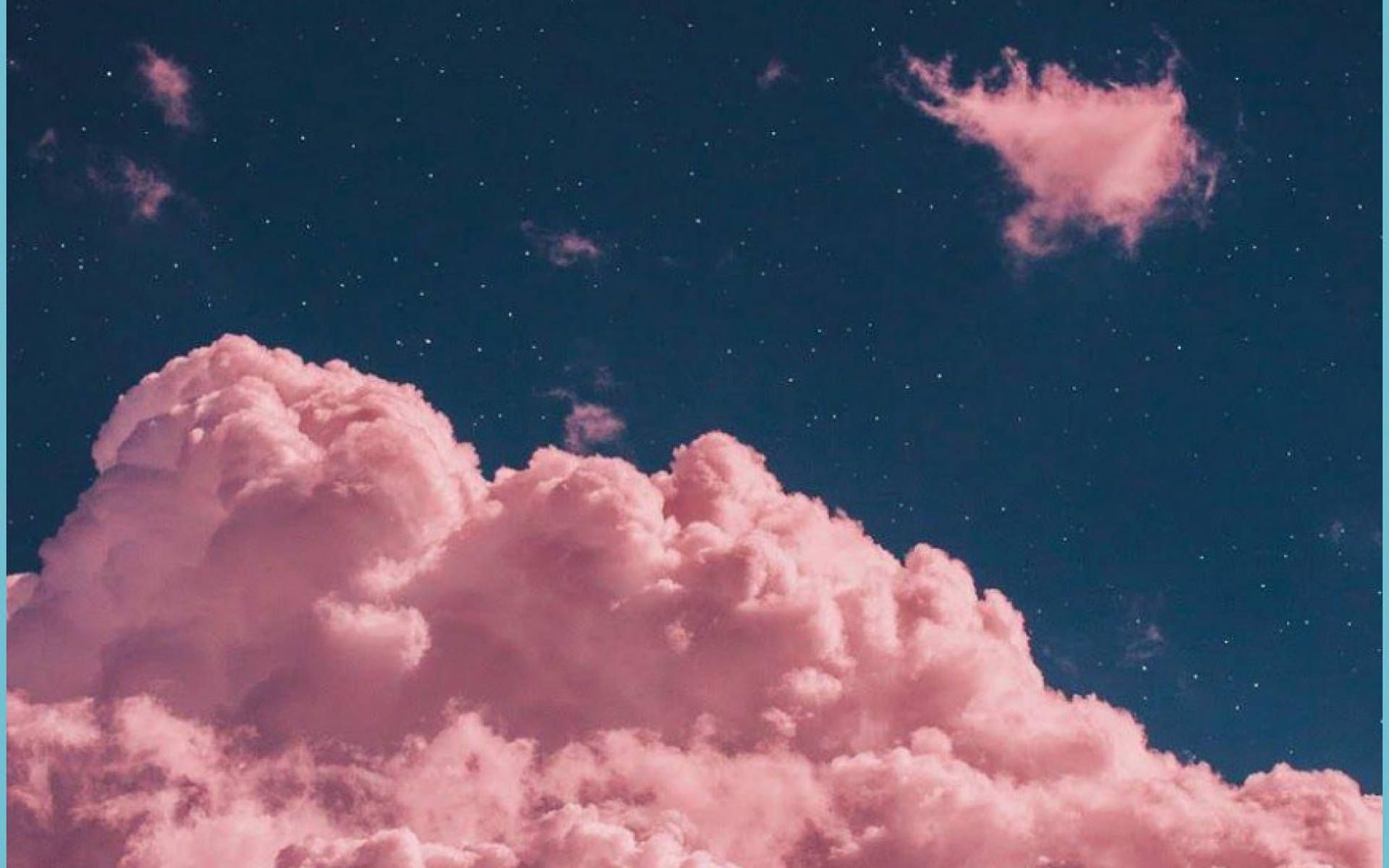 A photo of a pink cloud in a blue sky - Vintage clouds, cloud