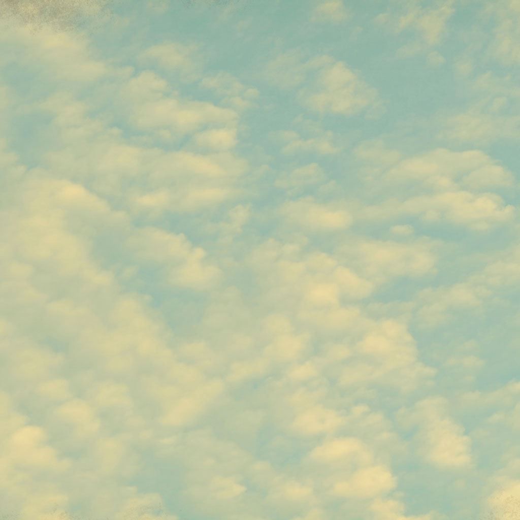 A sky with clouds that is also a grungy texture - Vintage clouds