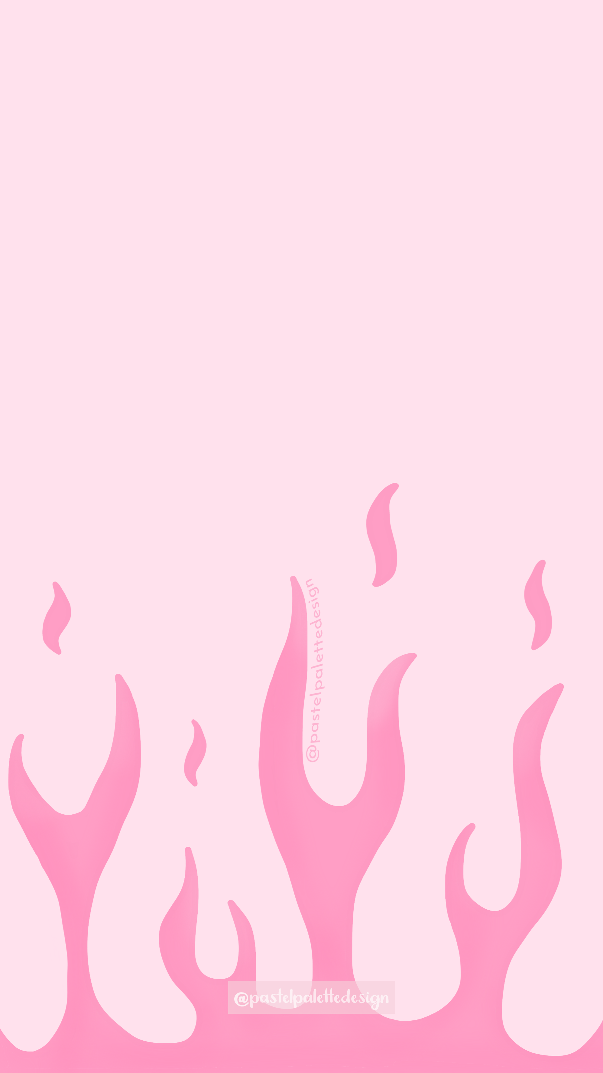 Pink Flame Aesthetic Wallpaper