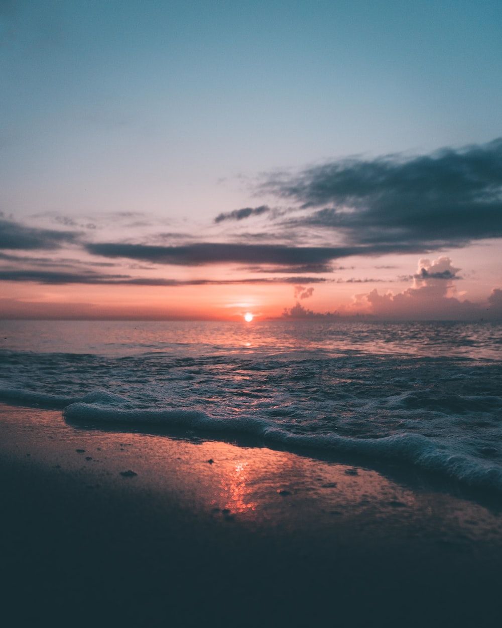 beach during dawn photo