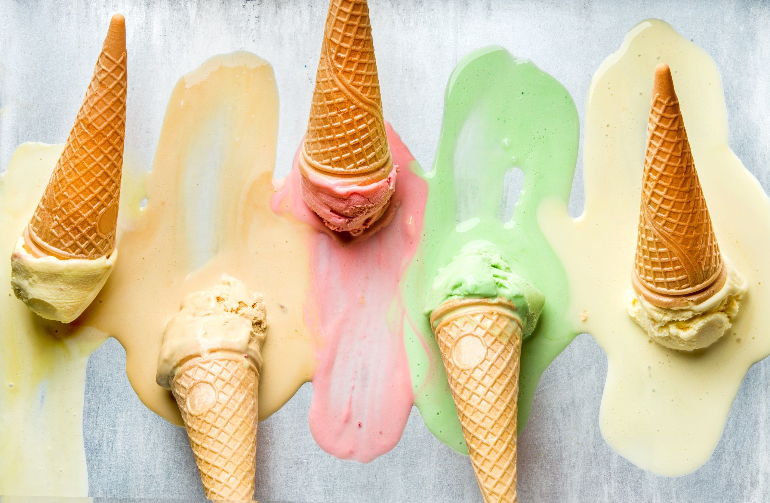 food, Colorful, Ice cream, Melting Wallpaper HD / Desktop and Mobile Background