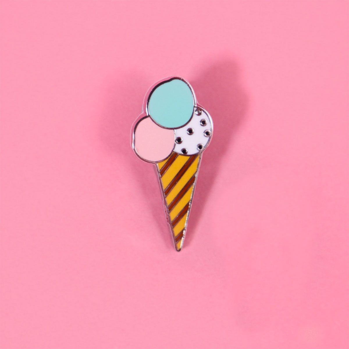 You're So Sweet Ice Cream Pin Silver