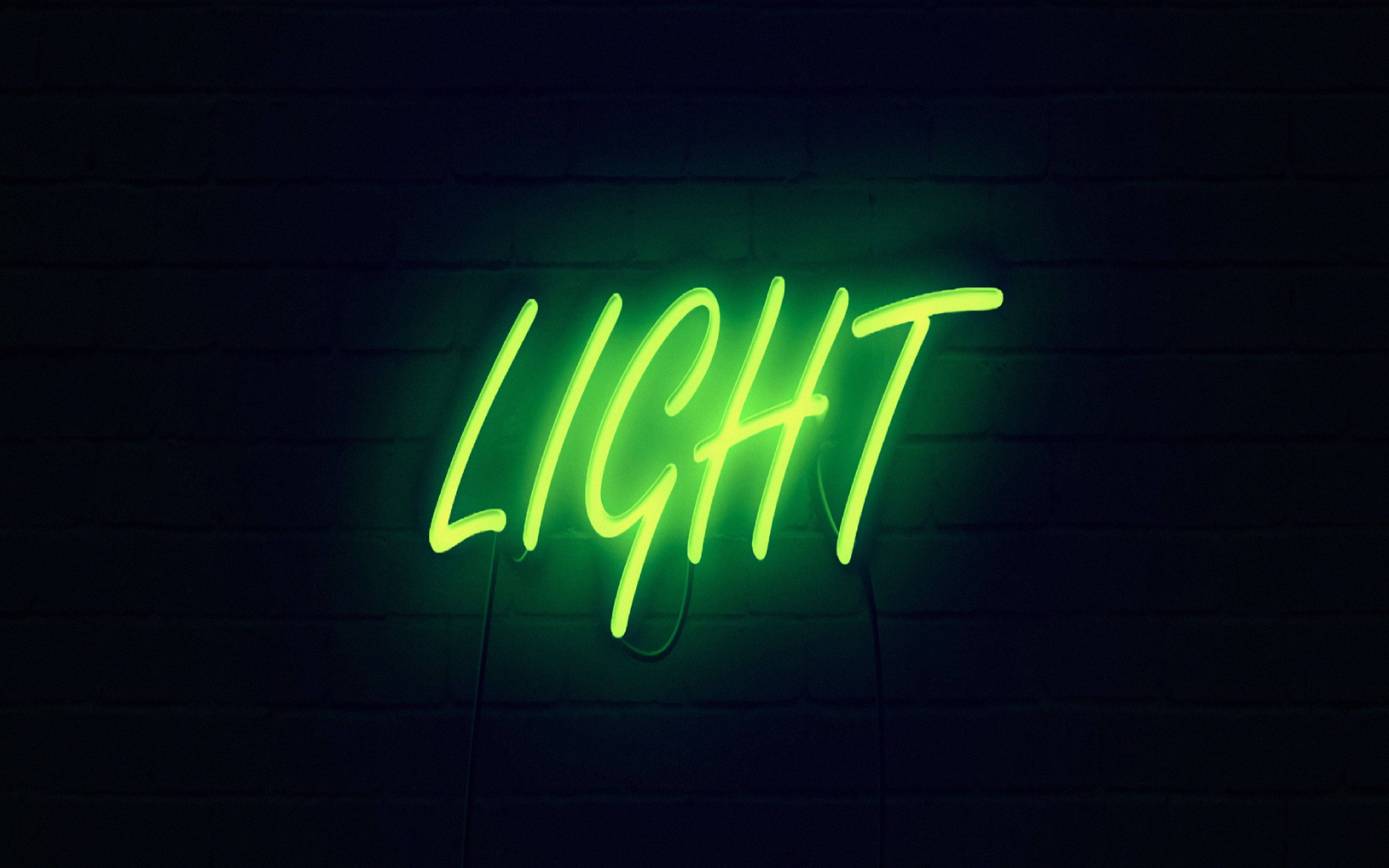 Download Light Neon Green Aesthetic Wallpaper