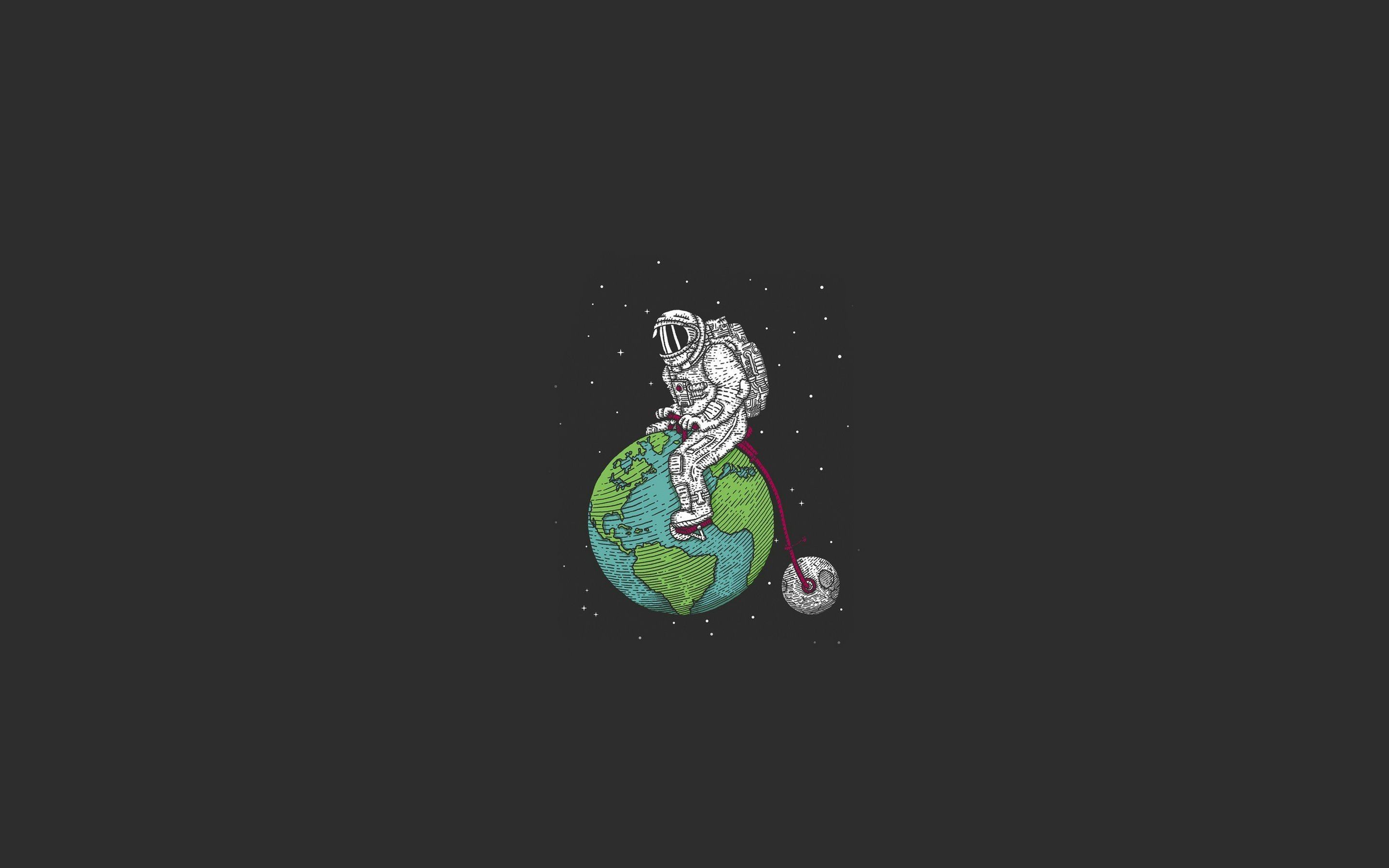 Astronaut on the earth hd wallpaper - Astronaut