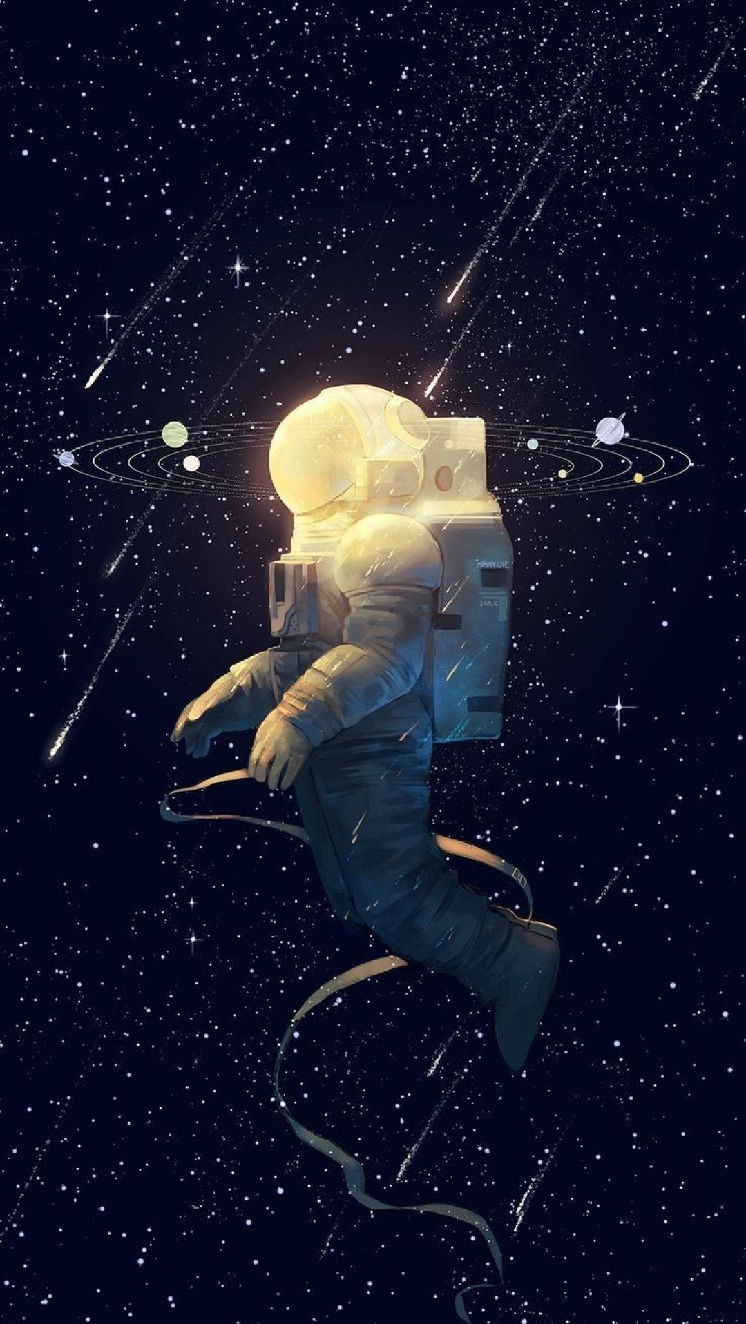 A space man floating in the stars - Astronaut