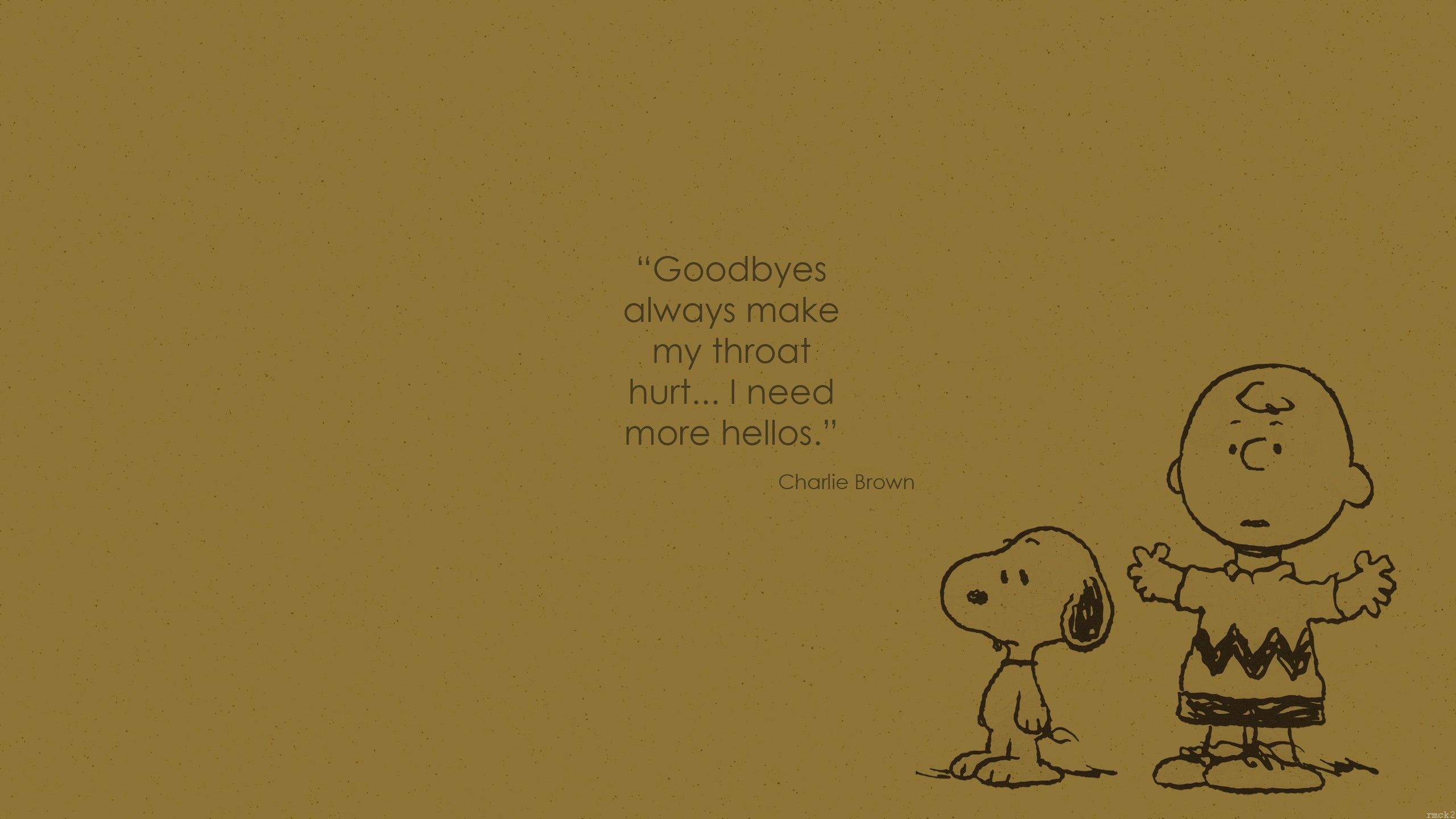 Charlie Brown and Snoopy wallpaper with quote 