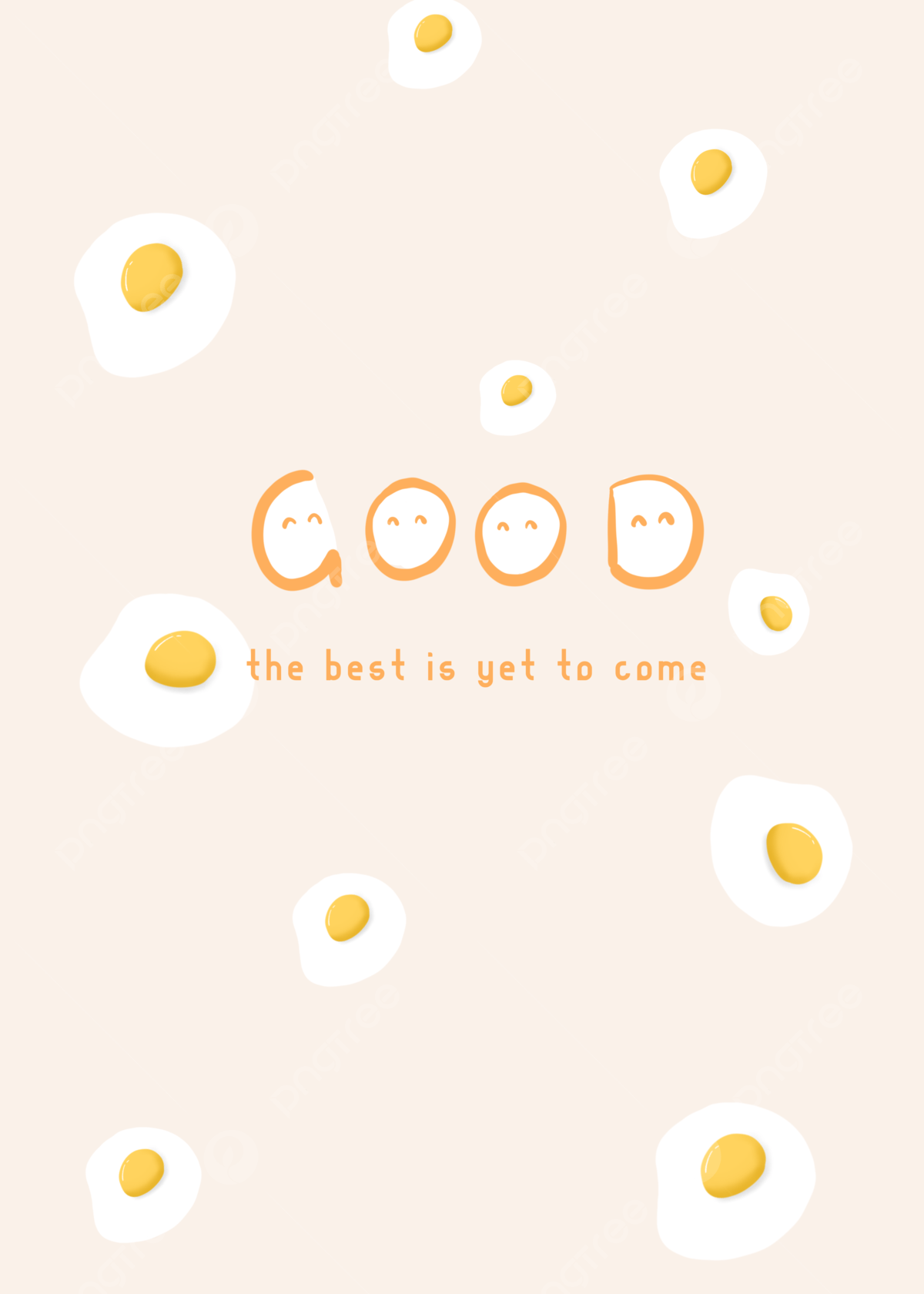 A poster with eggs and the word good - Egg