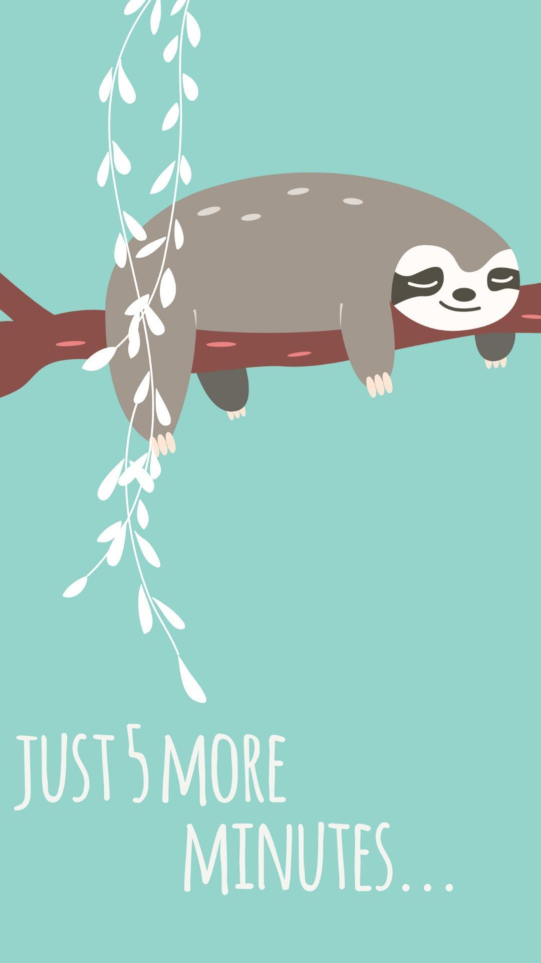 Kawaii Sloth Wallpaper Free Kawaii Sloth Background