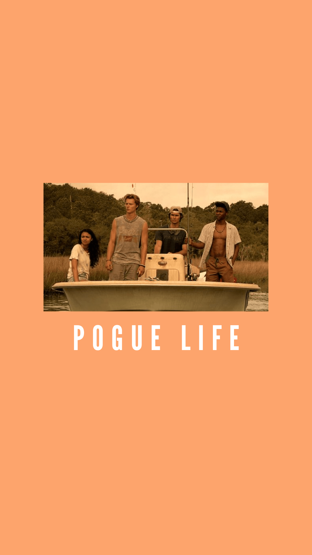 Pogue Life poster featuring four people on a boat - Netflix