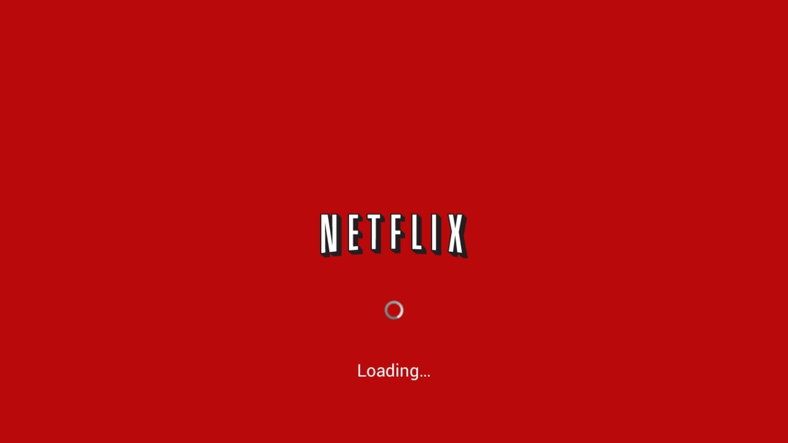Netflix loading screen with the word 