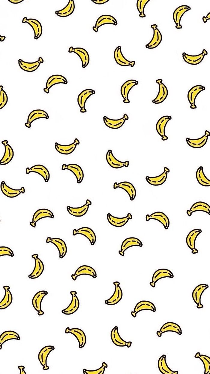 A pattern of bananas on white background - Banana