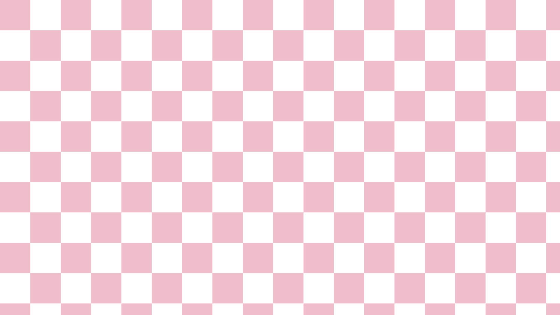 aesthetic pastel pink and white checkers, gingham, cute checkerboard wallpaper illustration, perfect for banner, wallpaper, backdrop, postcard, background for your design