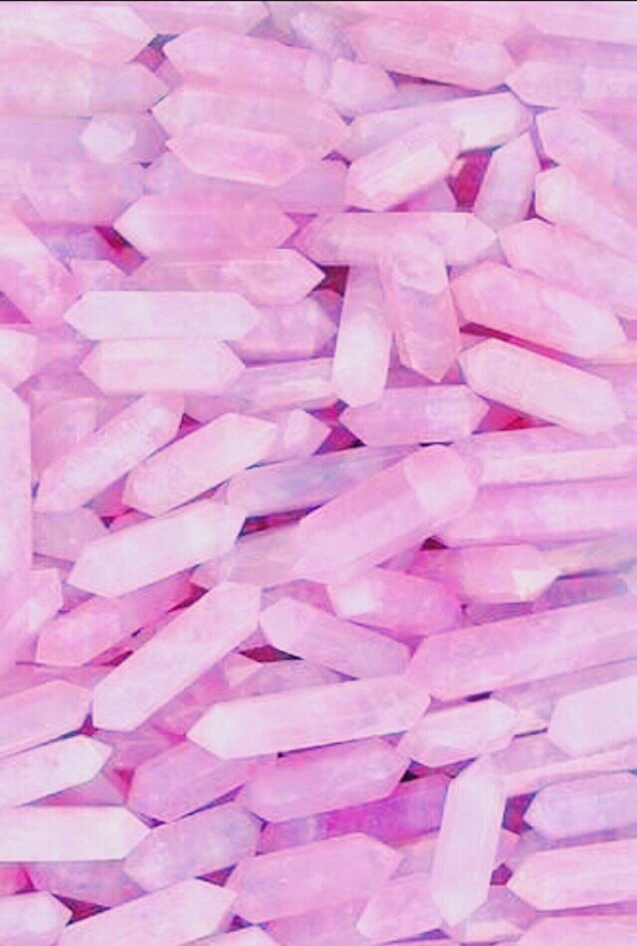 Aesthetic background of pink crystals - Magenta, pastel pink, YouTube, pink, candy