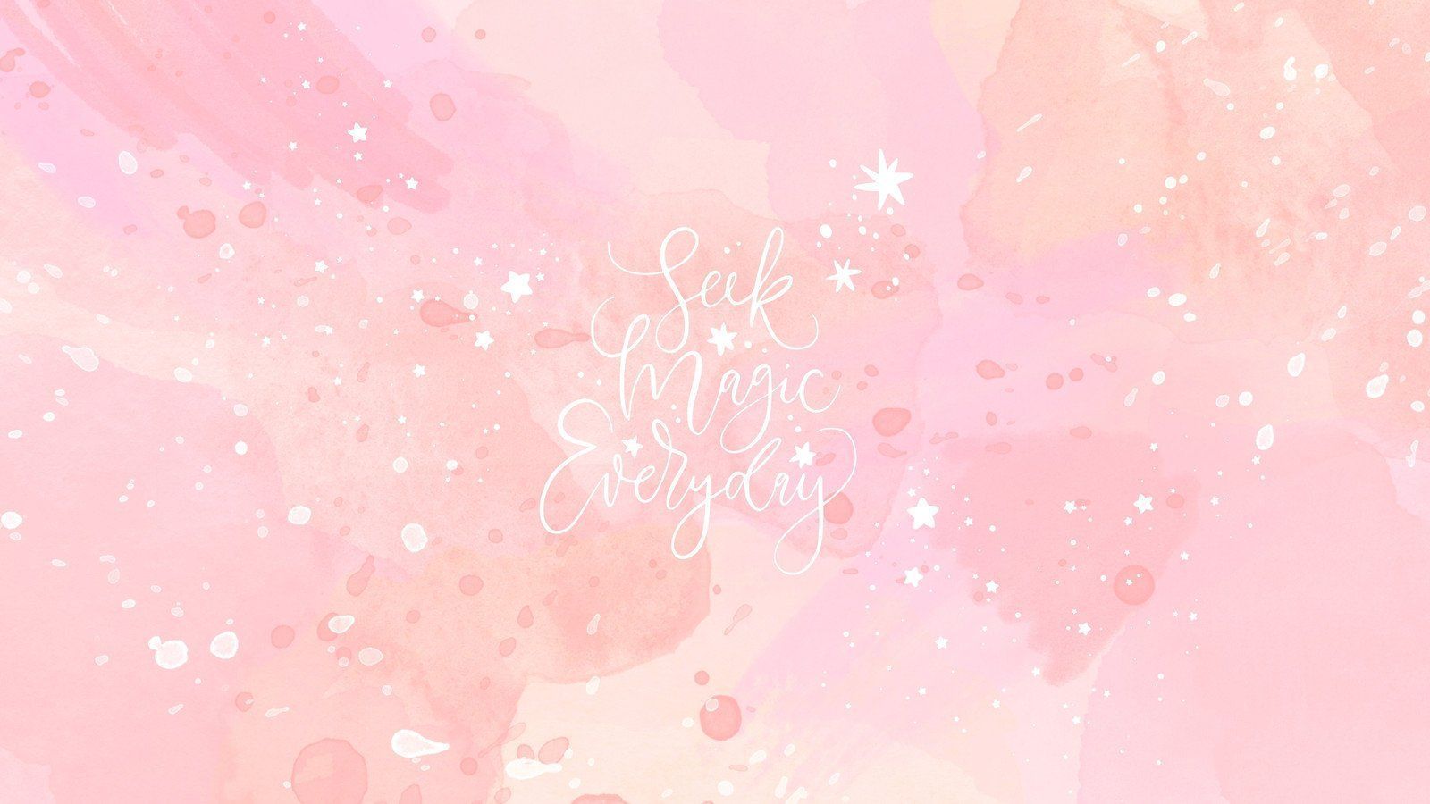 A pink watercolor background with the words live life to its fullest - Pastel pink, pastel, magic, soft pink, watercolor