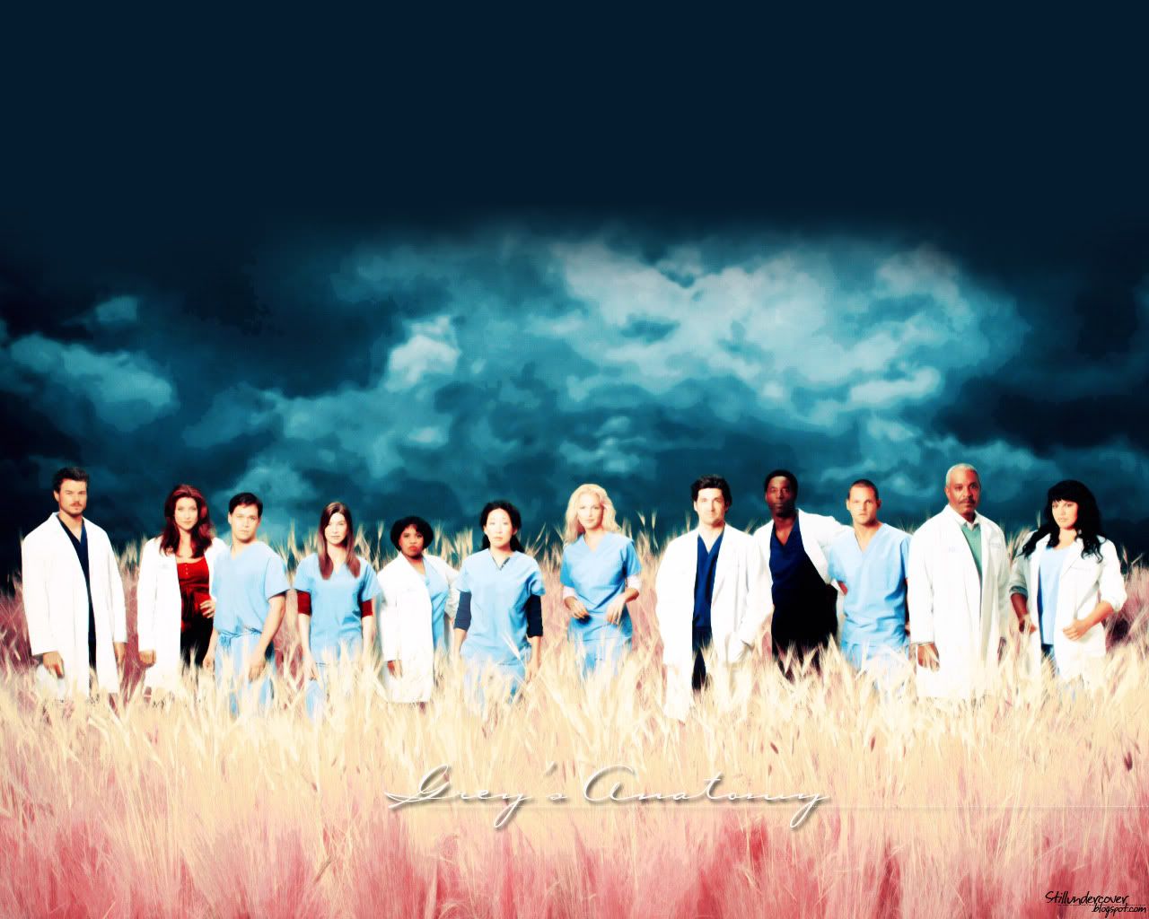 A group of people standing in the middle - Grey's Anatomy