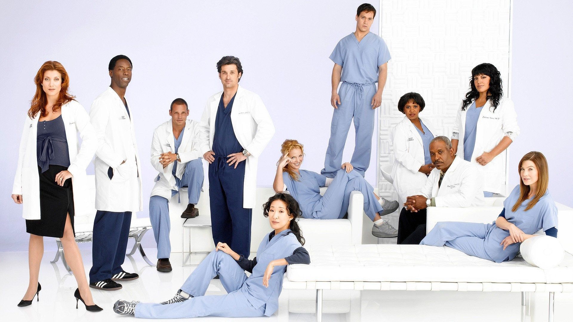 A group of people in white lab coats - Grey's Anatomy