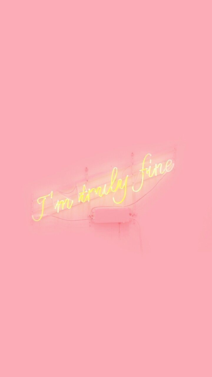 A pink neon sign that says i am wary time - Pastel pink
