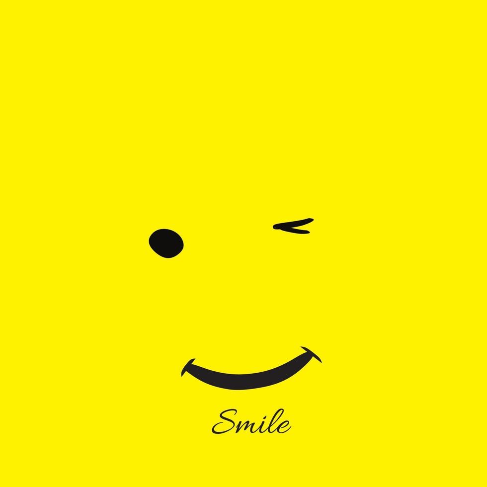 A smiling face on a yellow background - Roblox