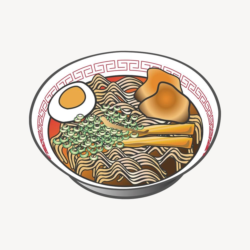 A bowl of ramen with egg and noodles - Ramen