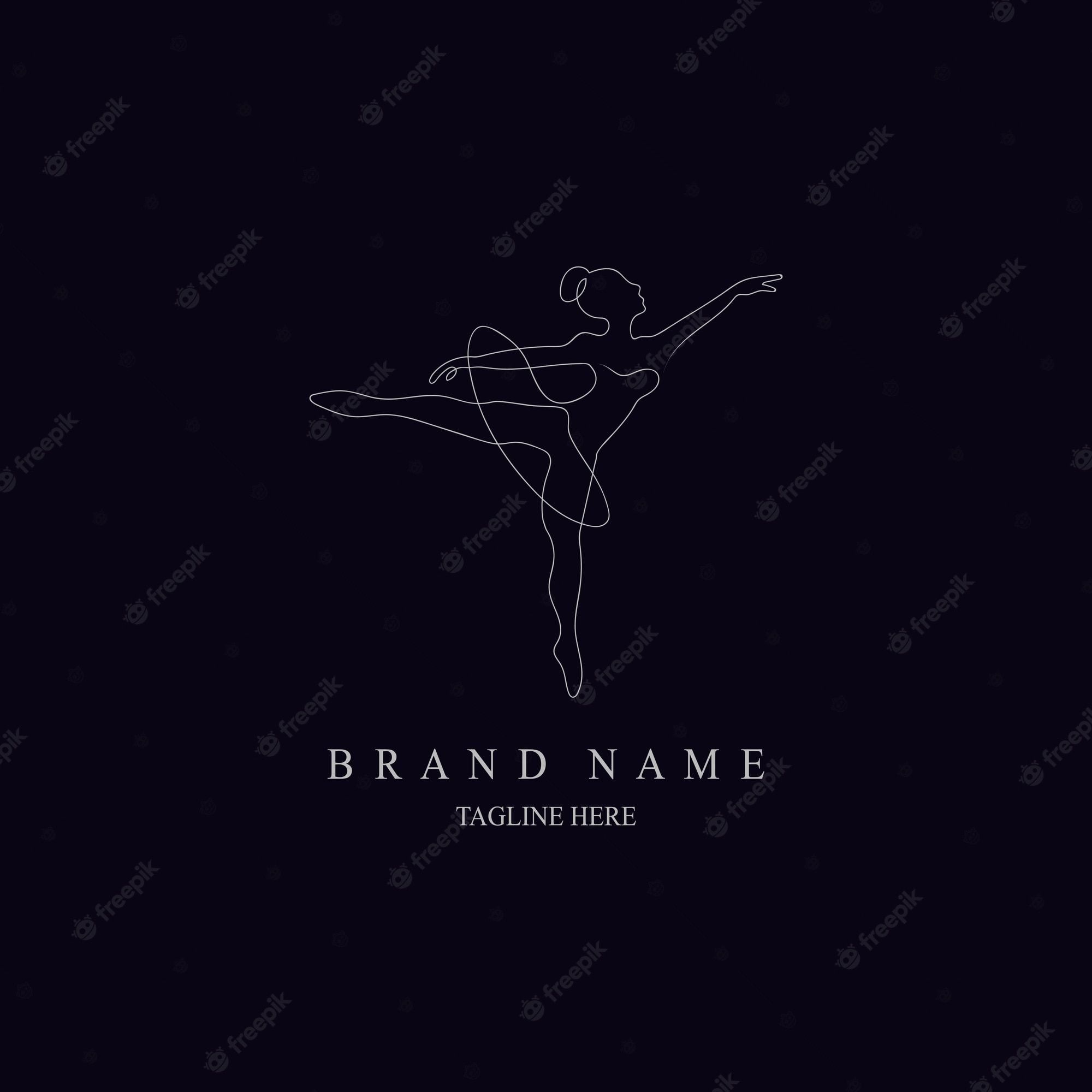 A ballet dancer logo template - Ballet, dance