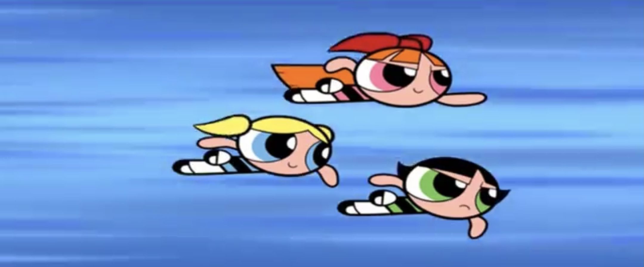 The Powerpuff Girls are a group of three girls who have superpowers. - The Powerpuff Girls