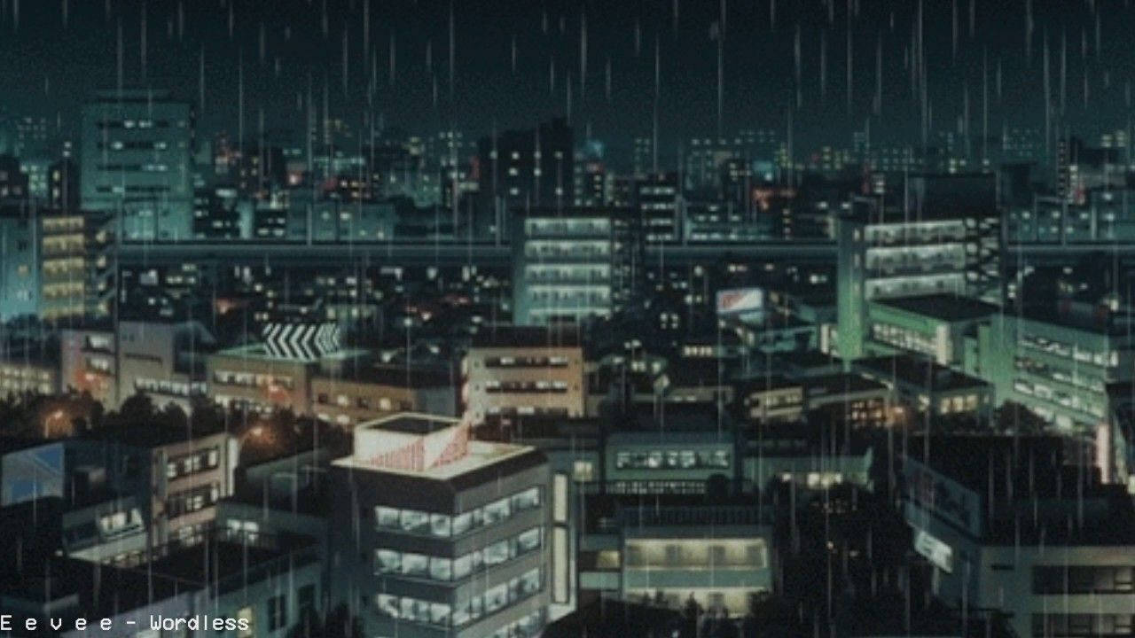 A rainy night in a city. - Lo fi