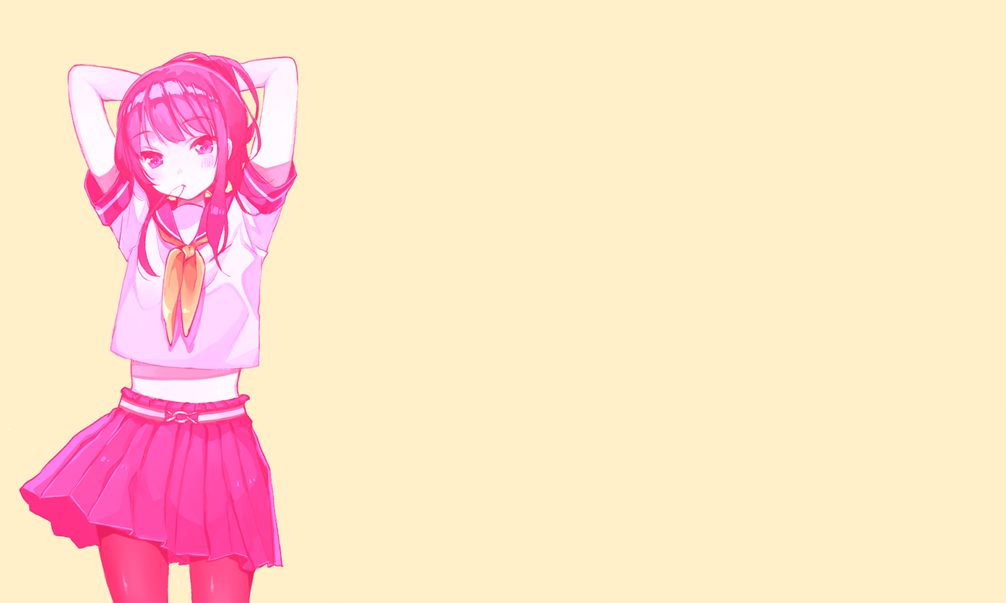 pink, anime, school uniform, anime girls Gallery HD Wallpaper